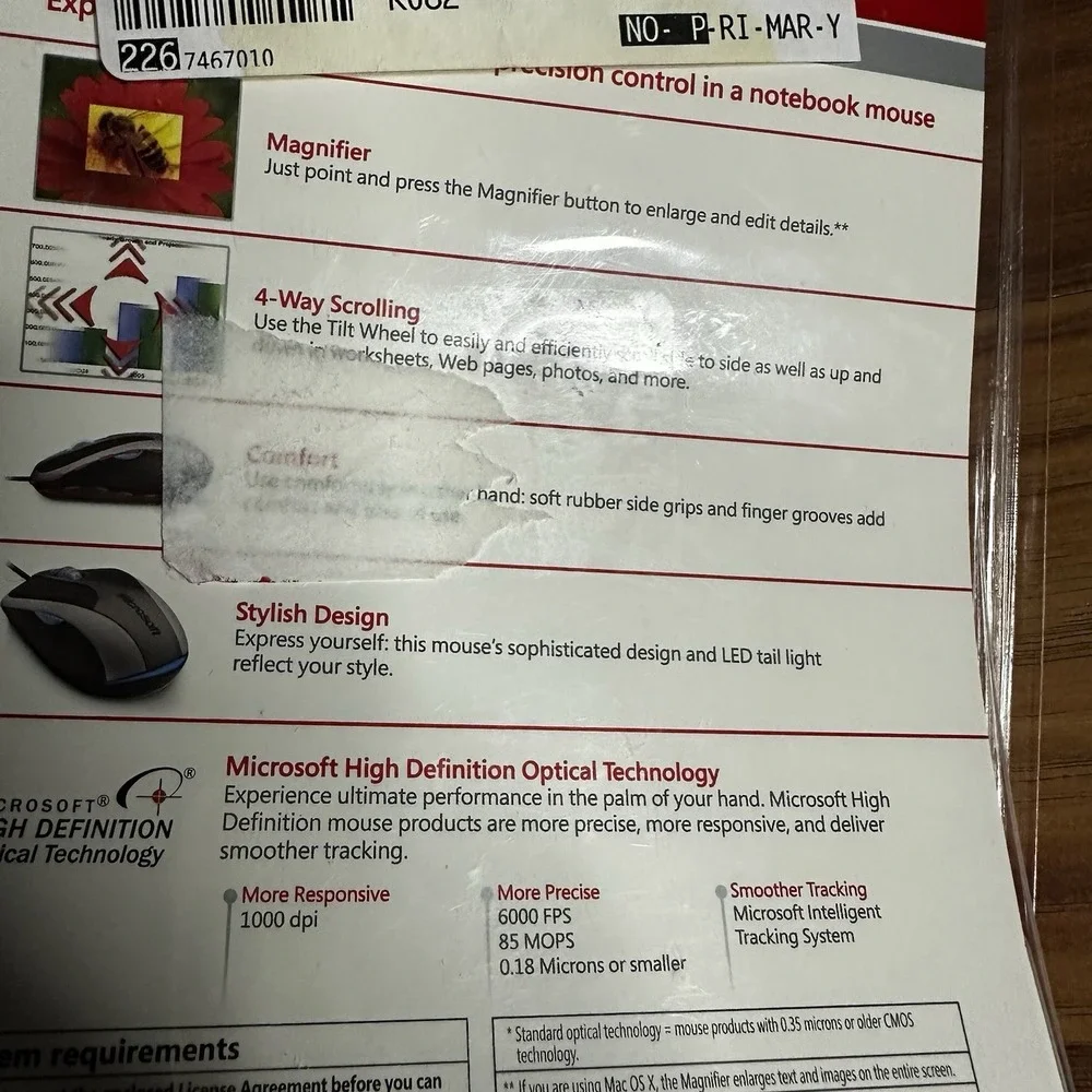 Microsoft wired notebook